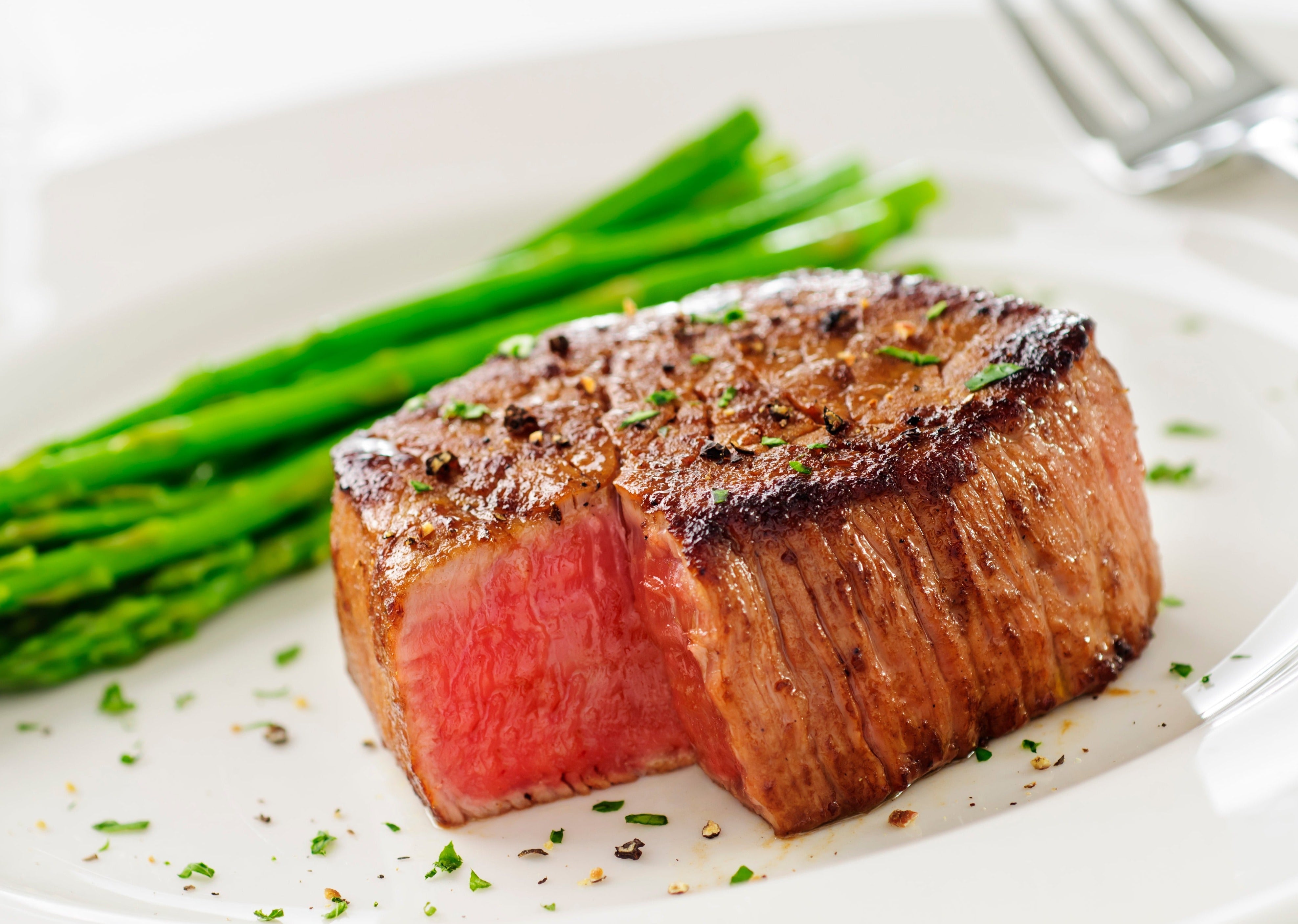 Tender filet mignon with vegetables, ready to enjoy at home