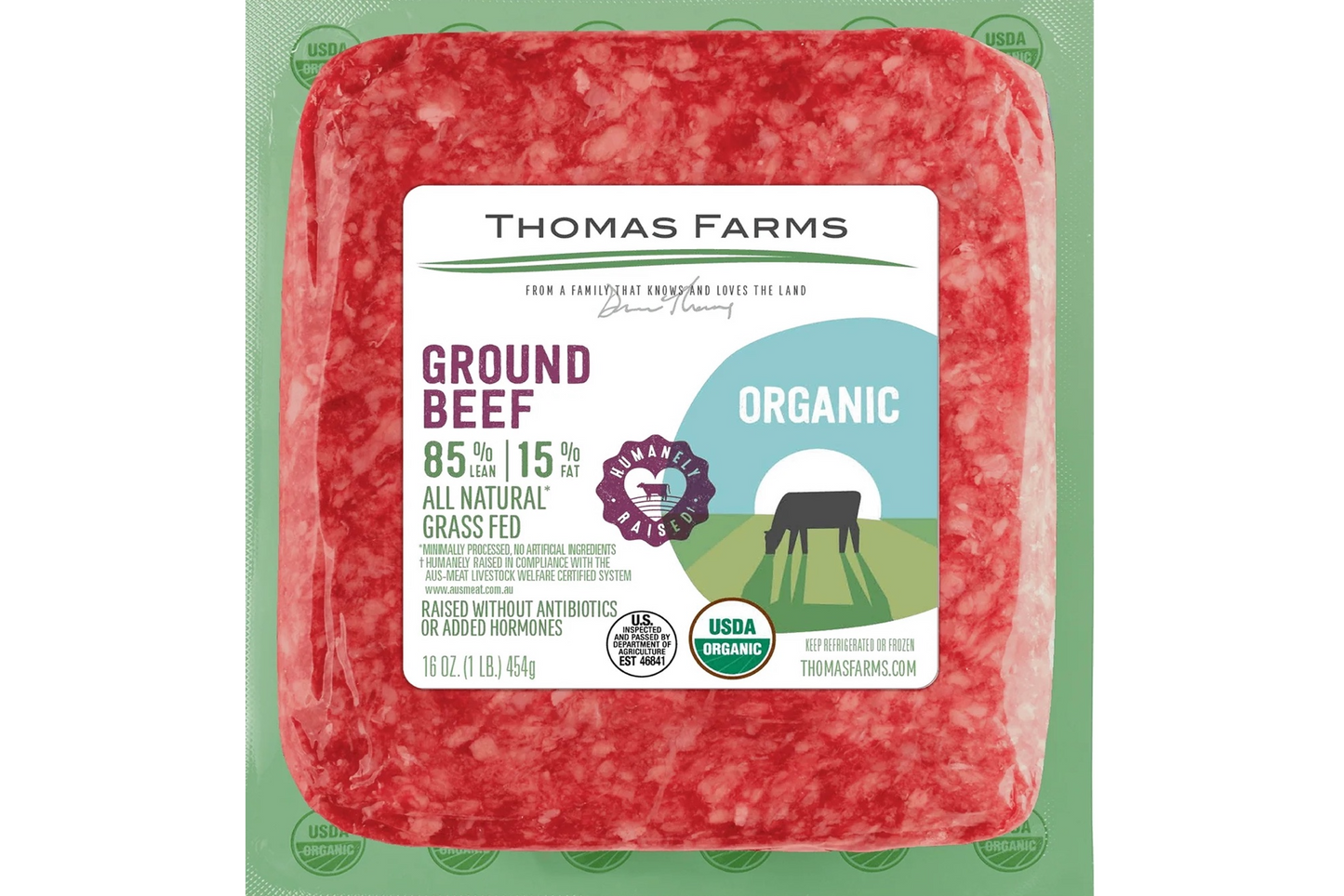 100% Grass-Fed Organic Ground Beef