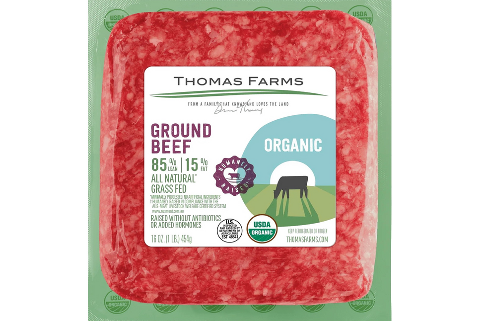 100% Grass-Fed Organic Ground Beef