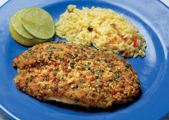 Tortilla Crusted Red Snapper