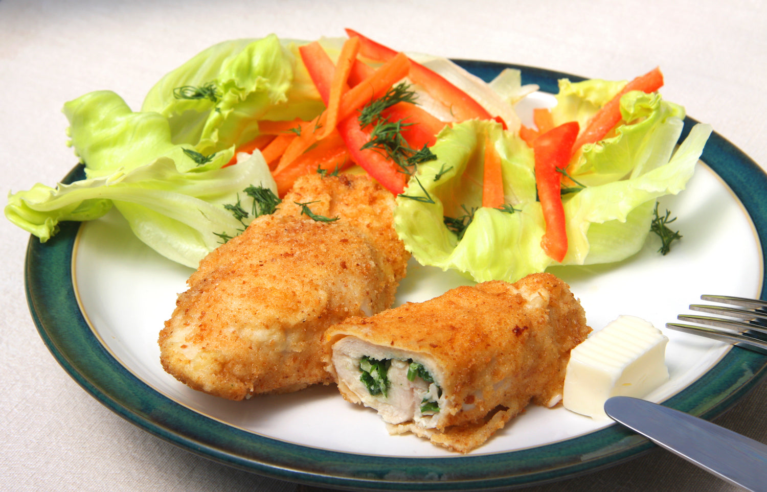 Cheese Stuffed Chicken Kiev