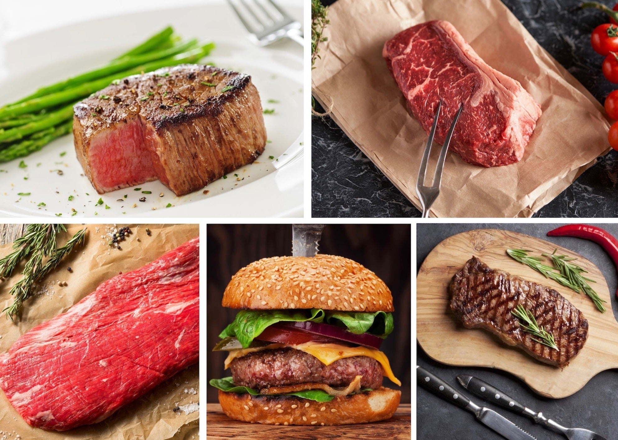 USDA Prime Variety Box assortment of steaks and burgers