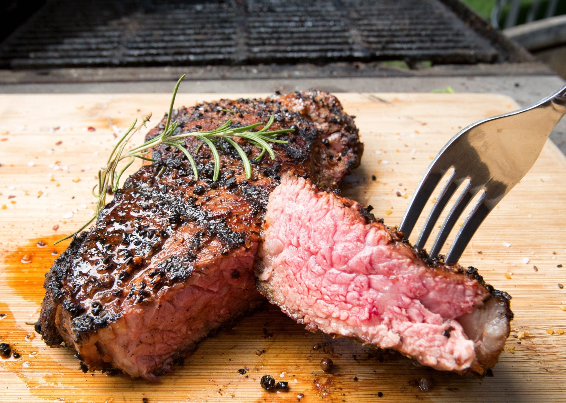 USDA Prime New York strip steak, one of the cuts included in the variety box